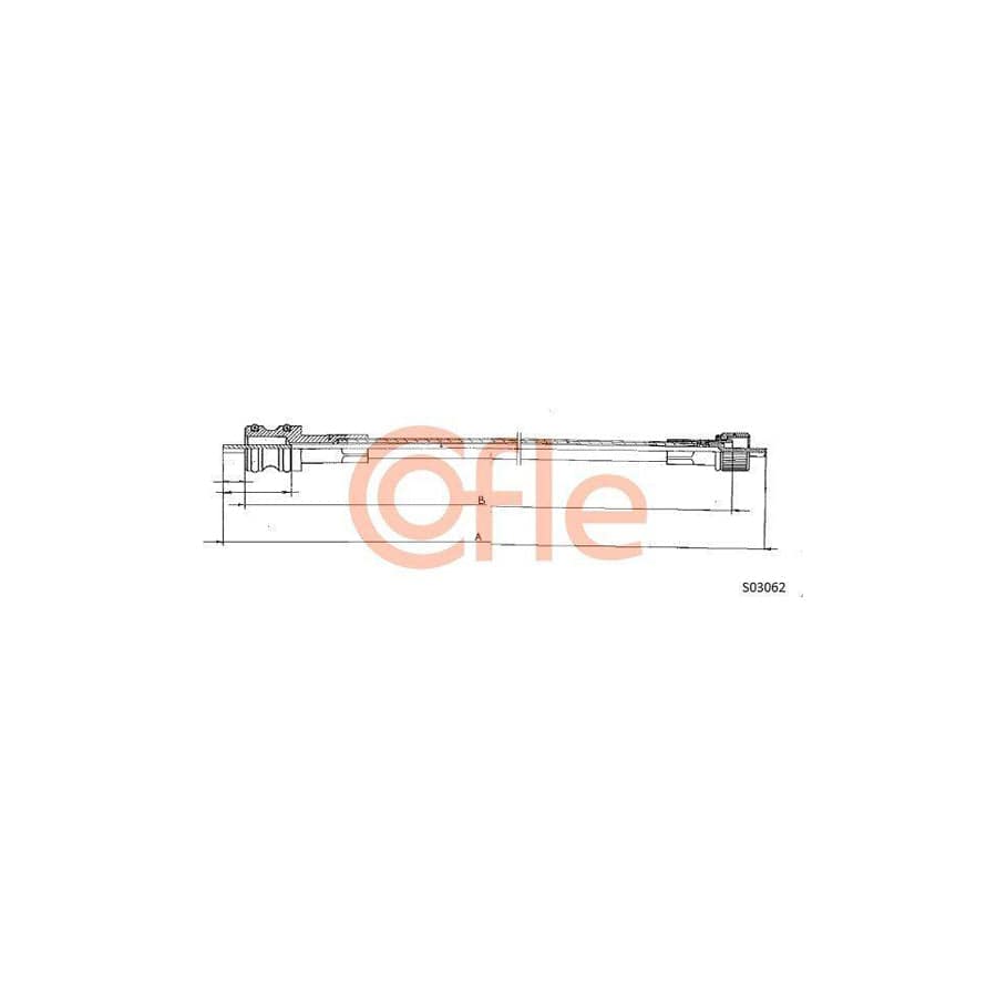 Cofle S03062 Speedometer Cable For Citroën Bx