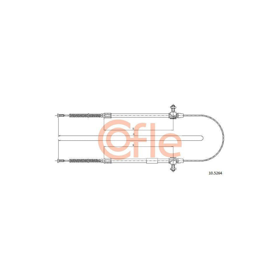 Cofle 92.10.5264 Hand Brake Cable