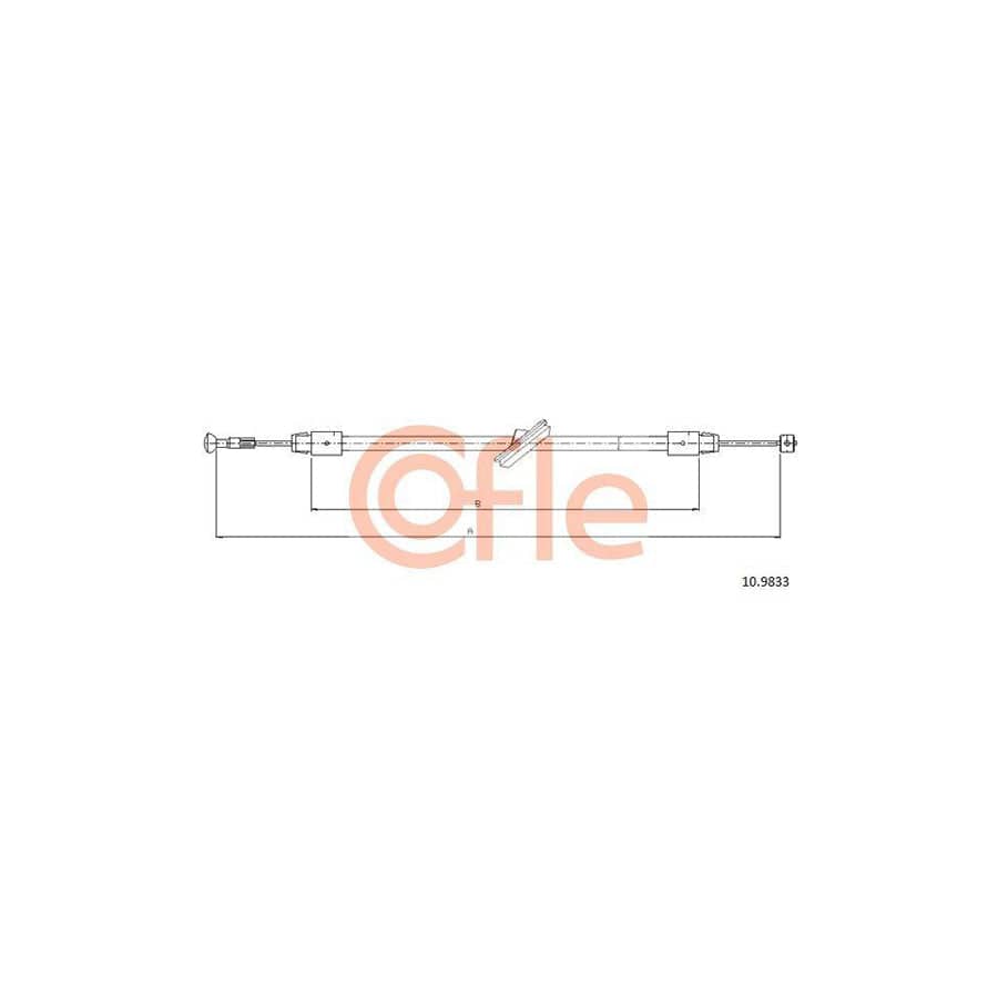 Cofle 92.10.9833 Hand Brake Cable