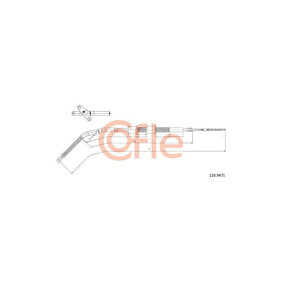 Cofle 10.9471 Hand Brake Cable Suitable For Mercedes-Benz G-Class Off-Road (W461)