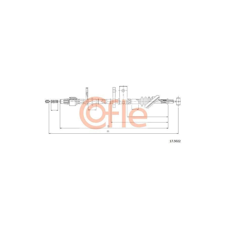 Cofle 92.17.5022 Hand Brake Cable