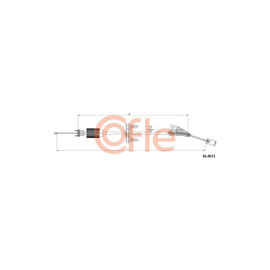 Cofle 92.10.4671 Hand Brake Cable