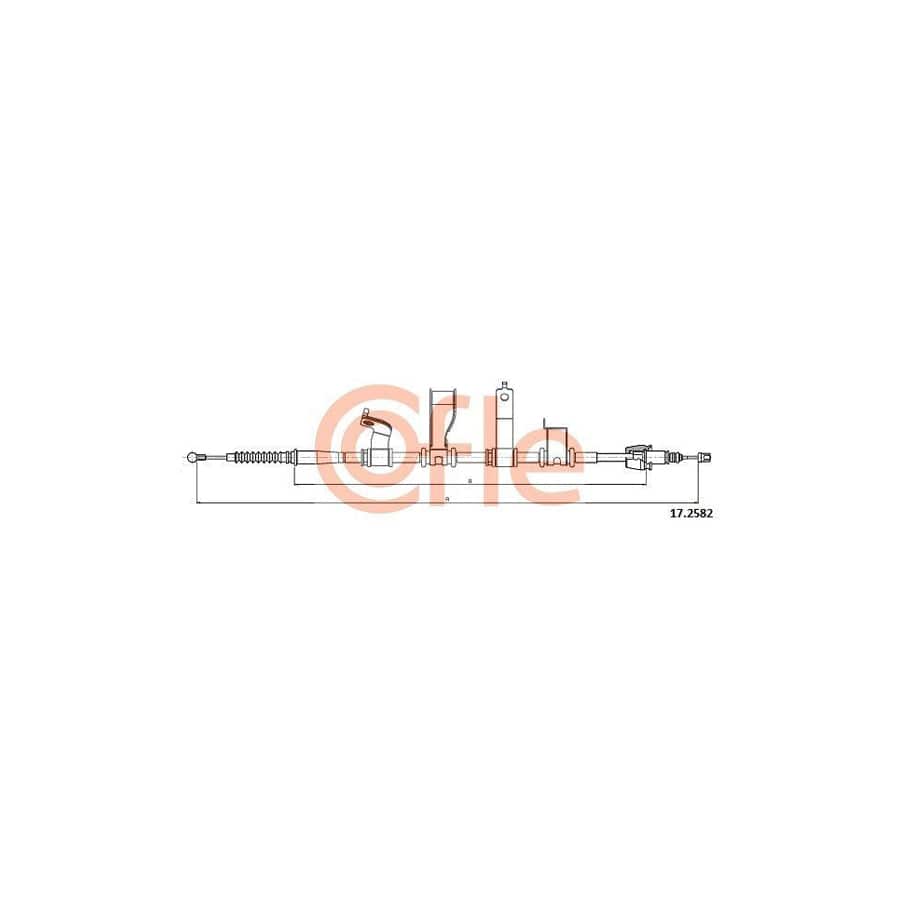 Cofle 92.17.1505 Hand Brake Cable For Toyota Camry Ii Estate (_V2_)