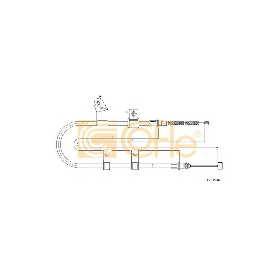 Cofle 17.3504 Hand Brake Cable