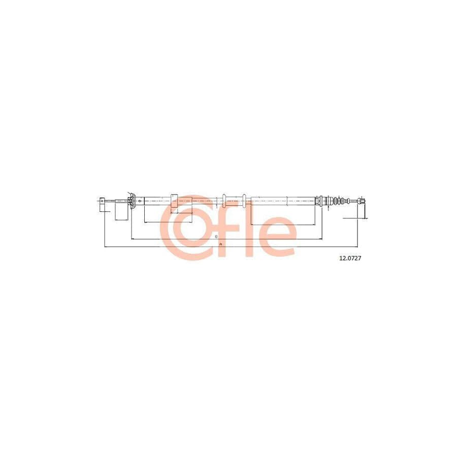 Cofle 12.0727 Hand Brake Cable