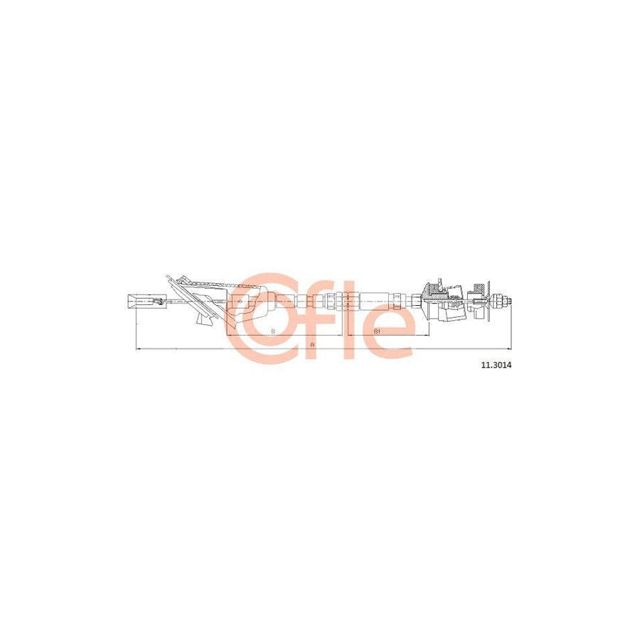 Cofle 11.2971 Clutch Cable For Renault Master I Platform/Chassis