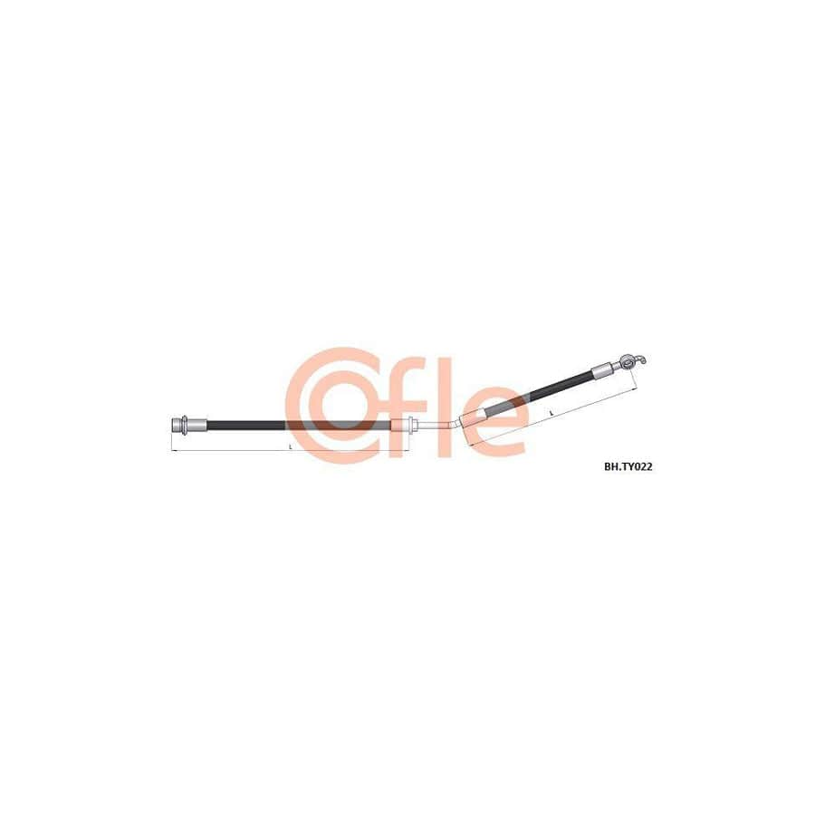 Cofle 92.17.1612 Hand Brake Cable For Toyota Modell F