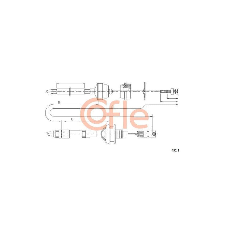 Cofle 492.3 Clutch Cable