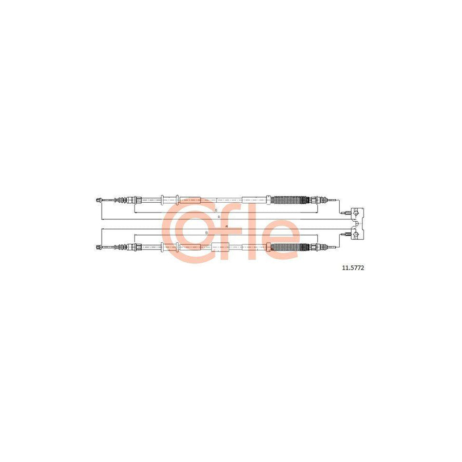 Cofle 92.11.5772 Hand Brake Cable