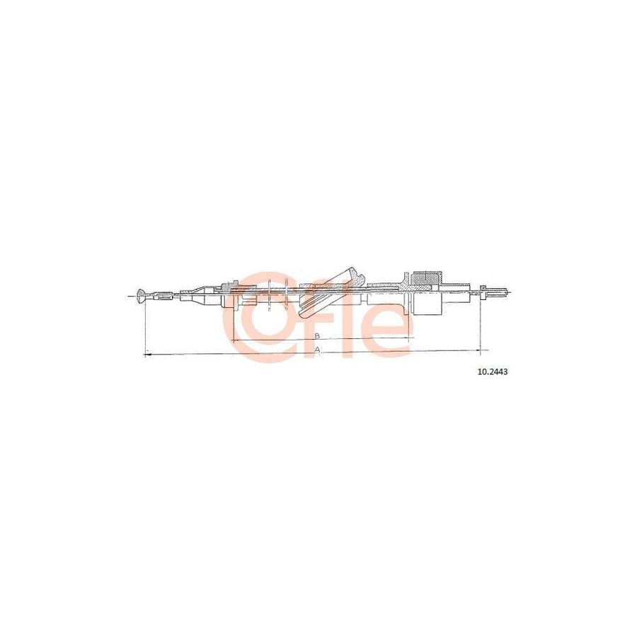 Cofle 10.2443 Clutch Cable For Ford Transit