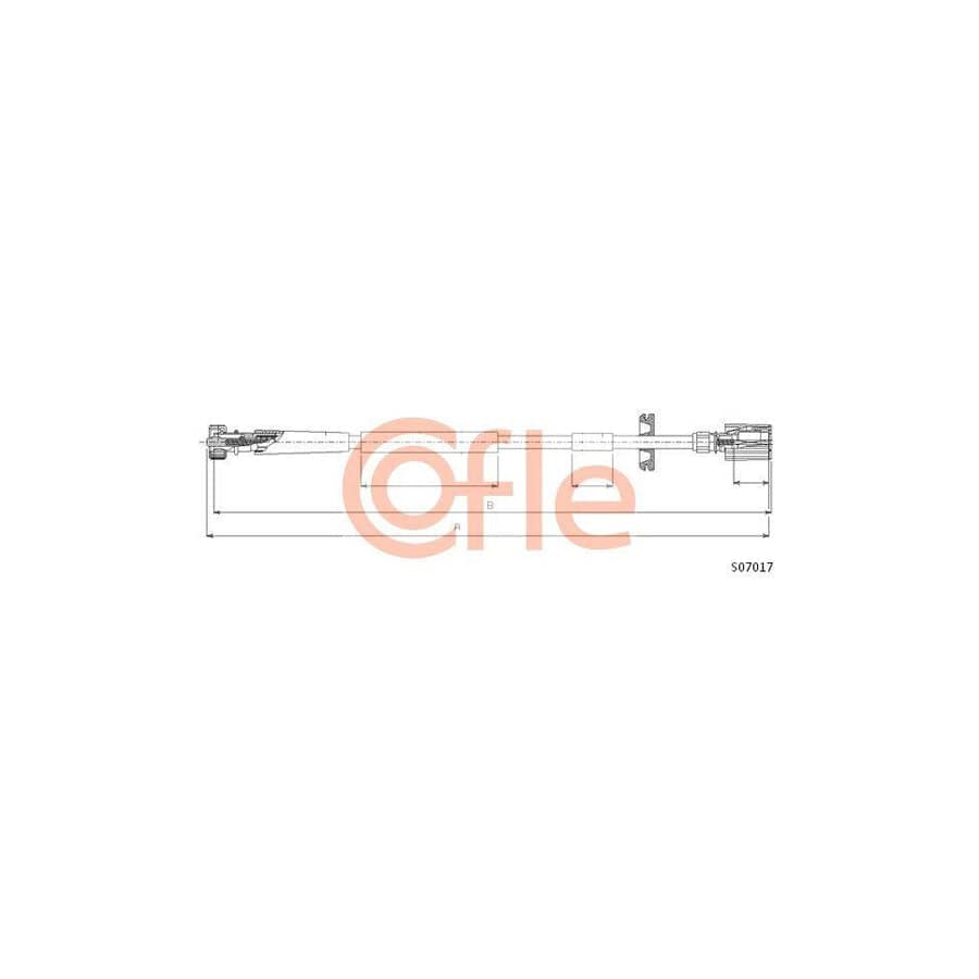 Cofle S07017 Speedometer Cable For Fiat Seicento / 600 Hatchback (187)