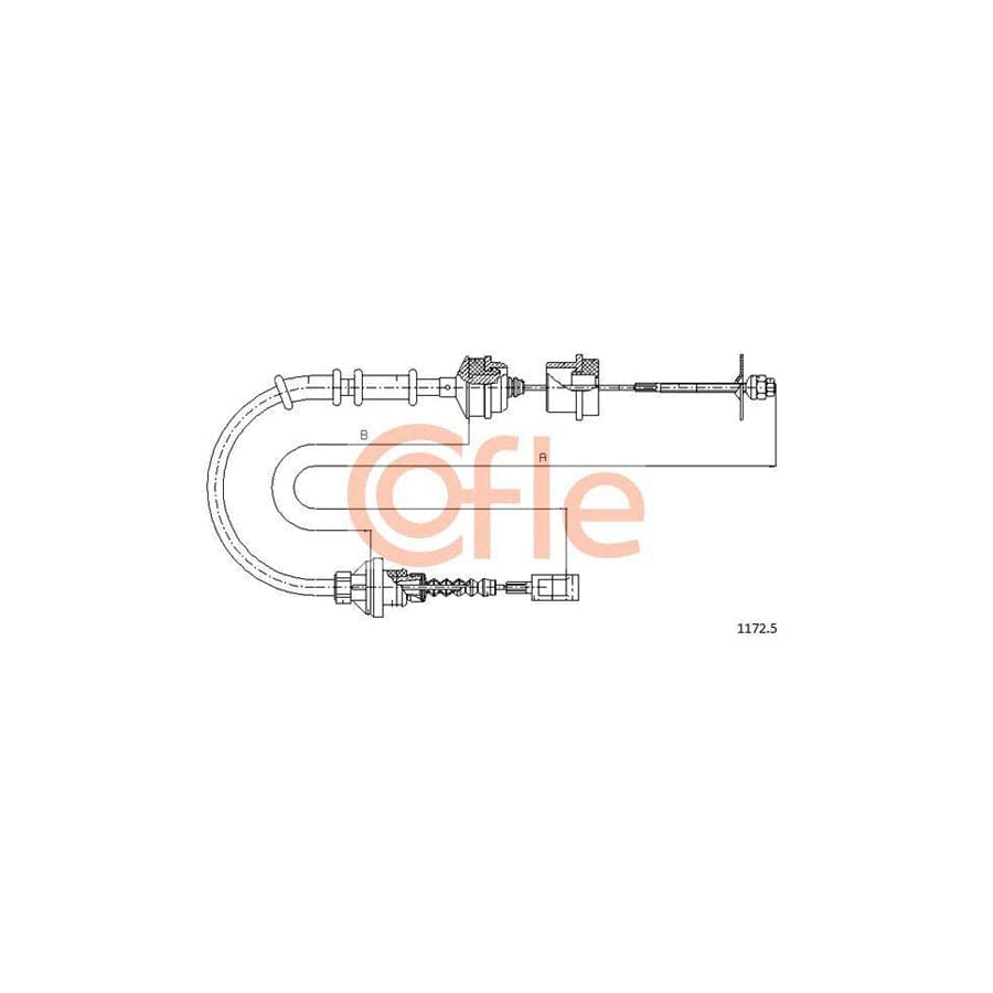 Cofle 1172.5 Clutch Cable For Fiat Ducato