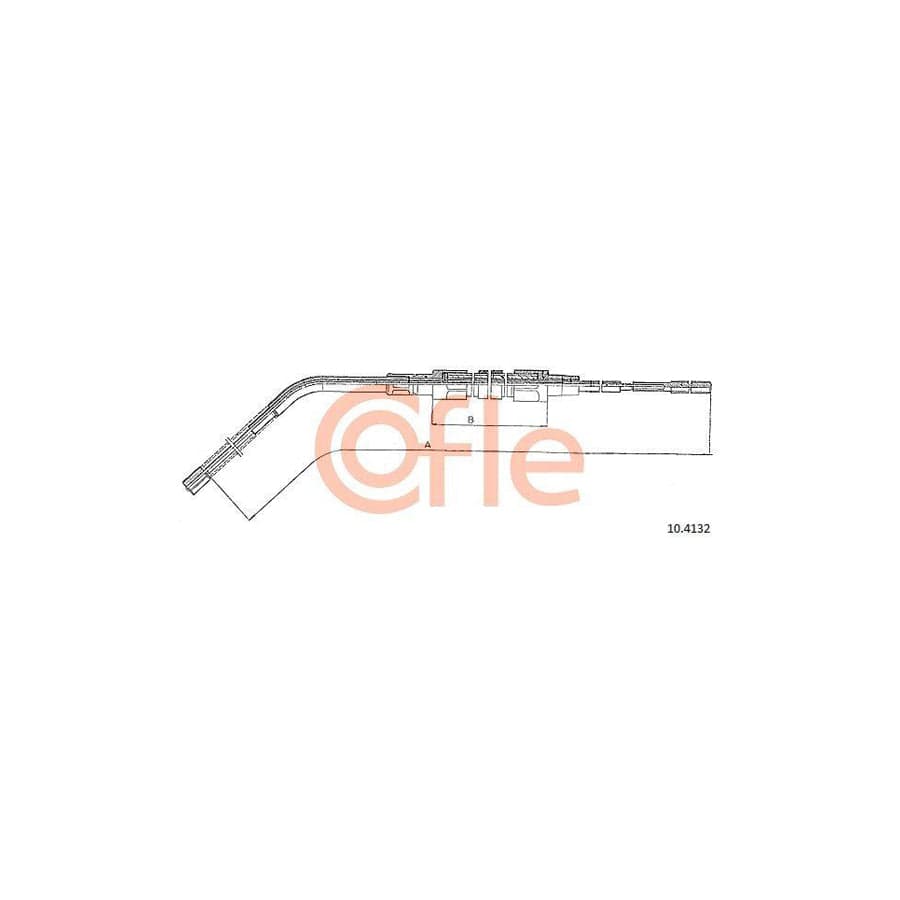 Cofle 10.4132 Hand Brake Cable For BMW 3 Series