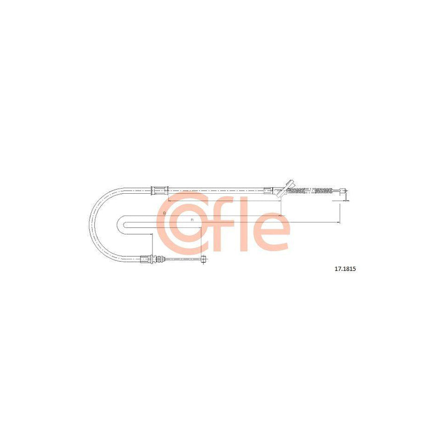 Cofle 17.1815 Hand Brake Cable