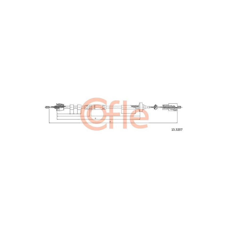 Cofle 15.3207 Clutch Cable For Renault Safrane I Phase 1 Hatchback (B54)