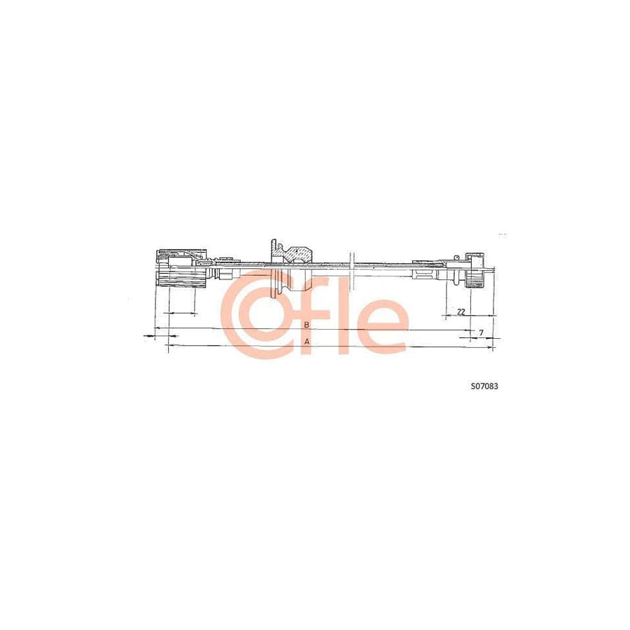 Cofle S07083 Speedometer Cable