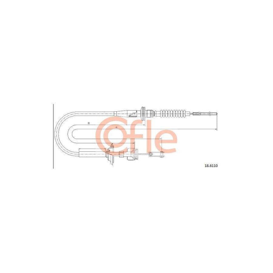 Cofle 92.18.6110 Clutch Cable