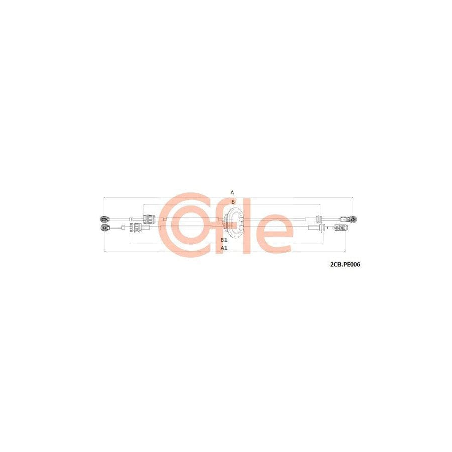 Cofle 2Cb.Pe006 Cable, Manual Transmission For Peugeot 308