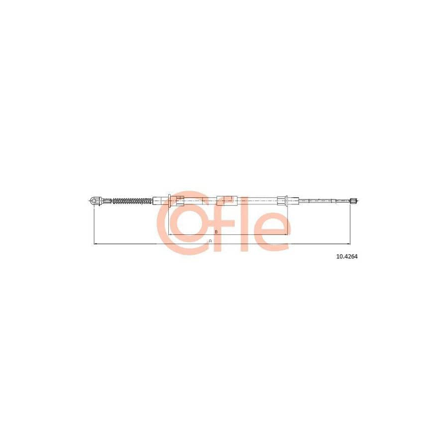 Cofle 92.10.4264 Hand Brake Cable For BMW 7 (E38)