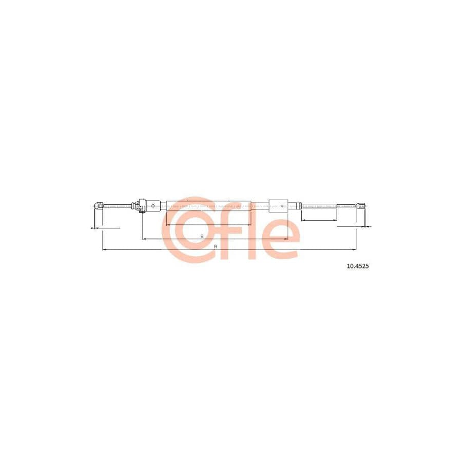 Cofle 10.4525 Hand Brake Cable