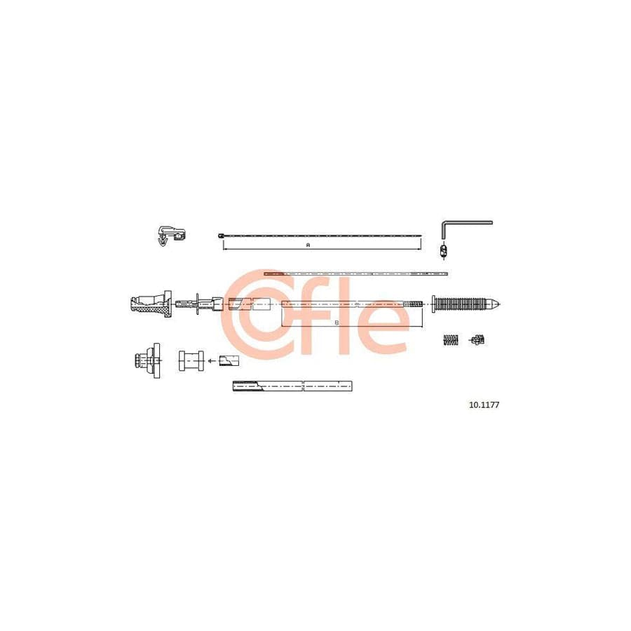 Cofle 92.10.1177 Throttle Cable