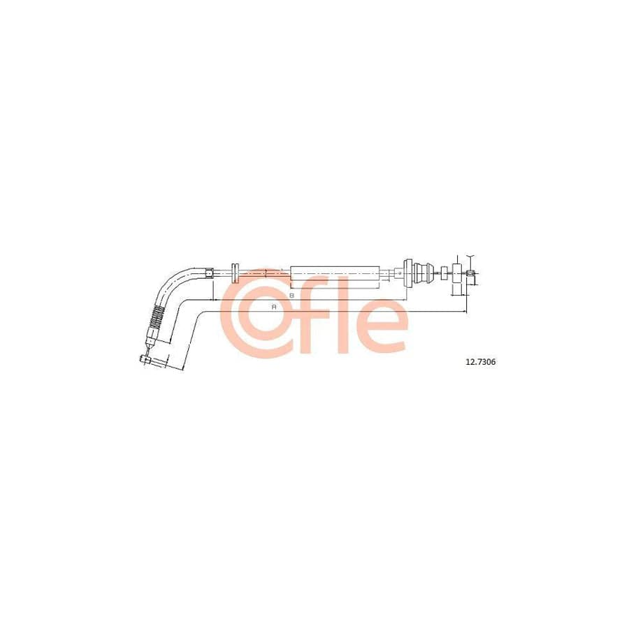 Cofle 92.12.7306 Throttle Cable