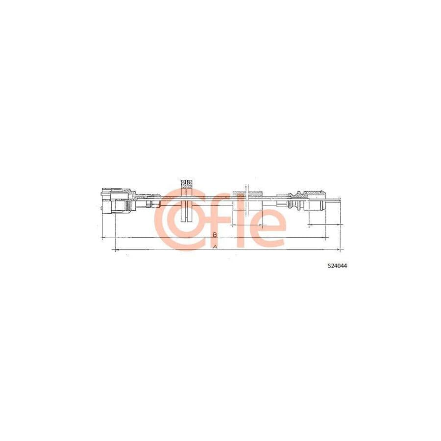 Cofle 92.S24044 Speedometer Cable For Renault Espace