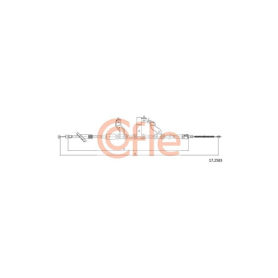 Cofle 17.2583 Hand Brake Cable For Hyundai Tucson (Jm)