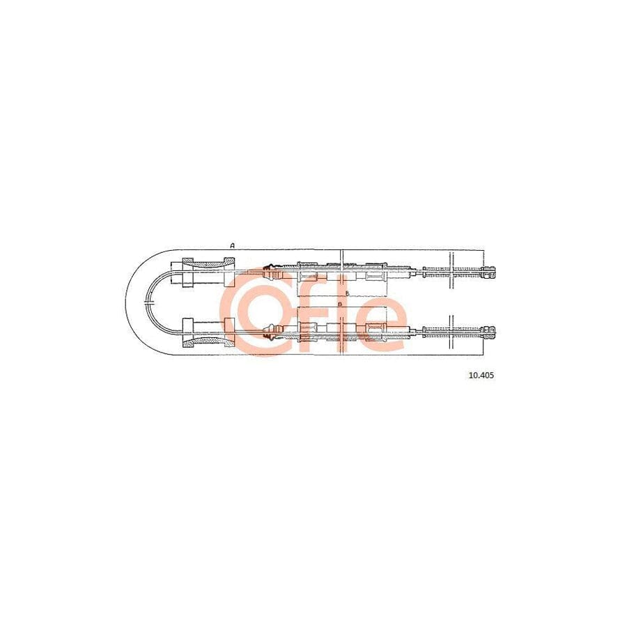 Cofle 10.405 Hand Brake Cable