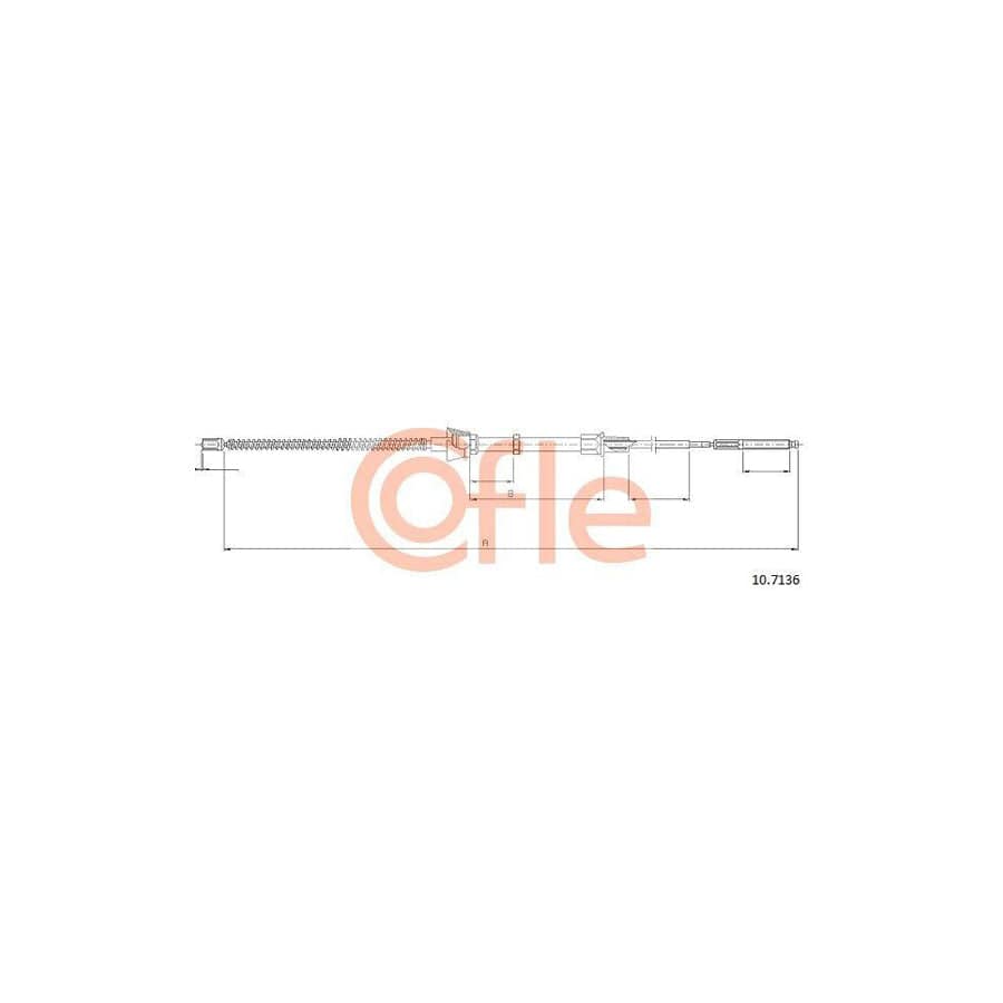 Cofle 10.7136 Hand Brake Cable