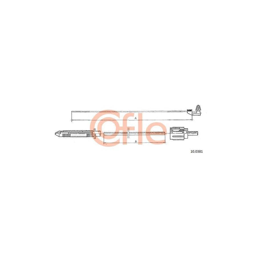 Cofle 92.10.0381 Throttle Cable