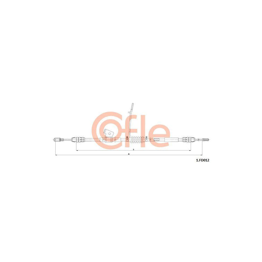 Cofle 1.Fd012 Hand Brake Cable