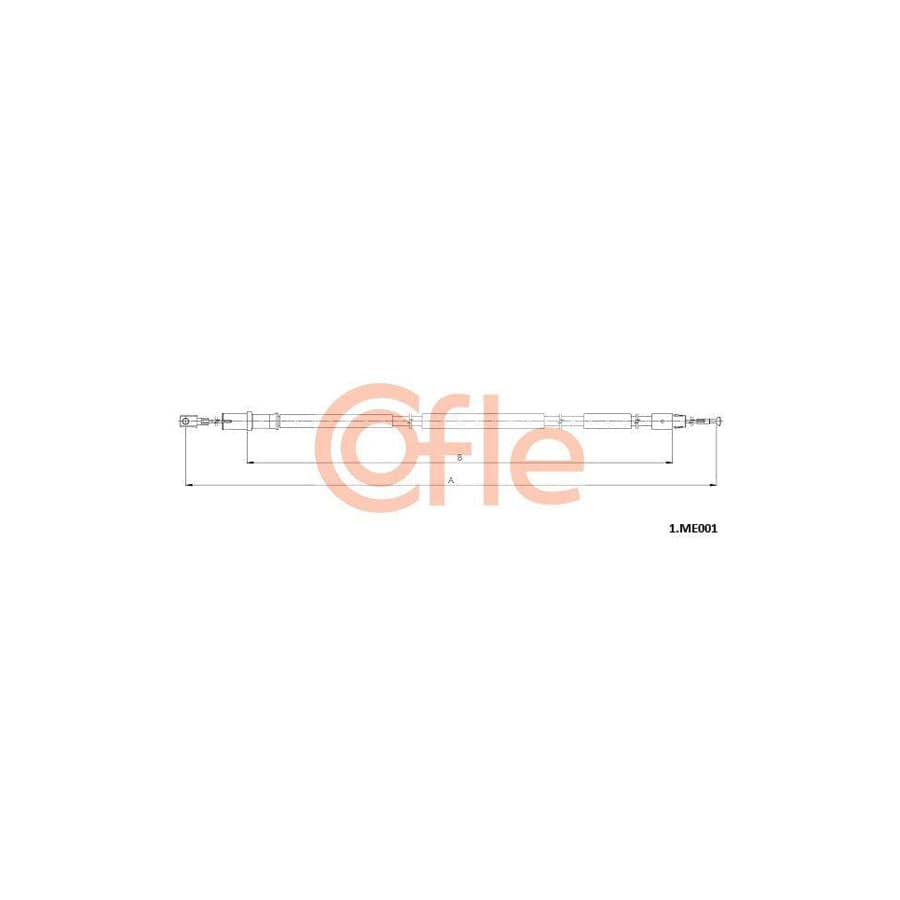 Cofle Bh.Me024 Brake Hose