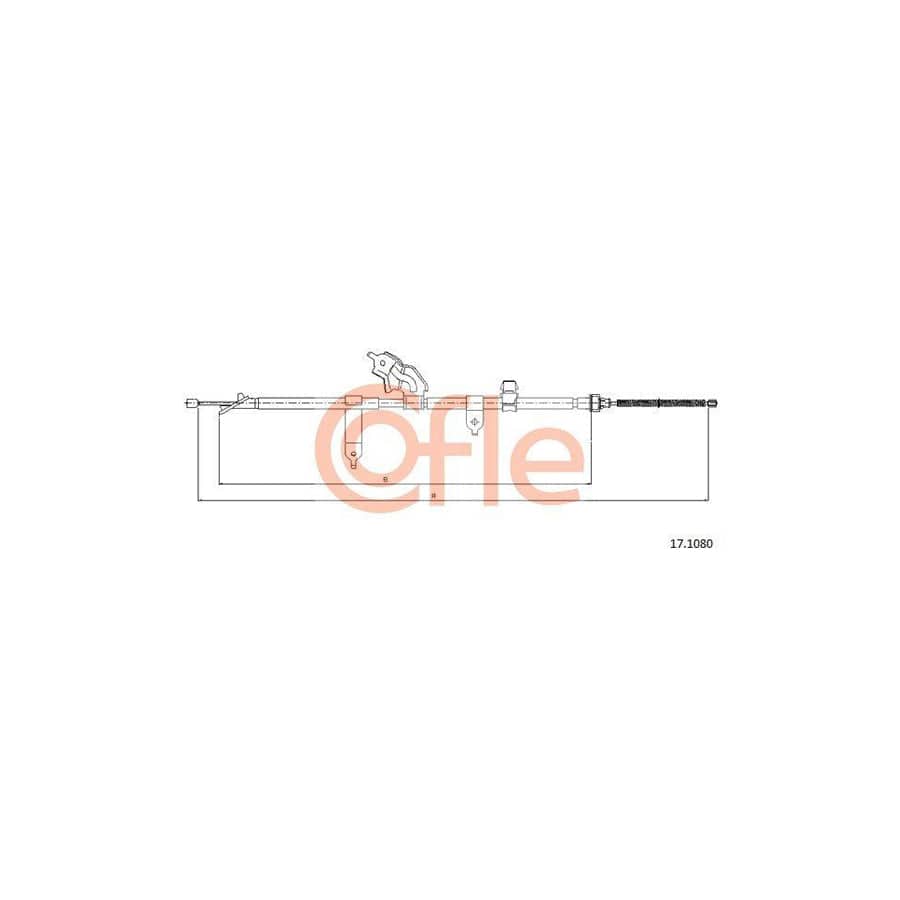 Cofle 17.1080 Hand Brake Cable