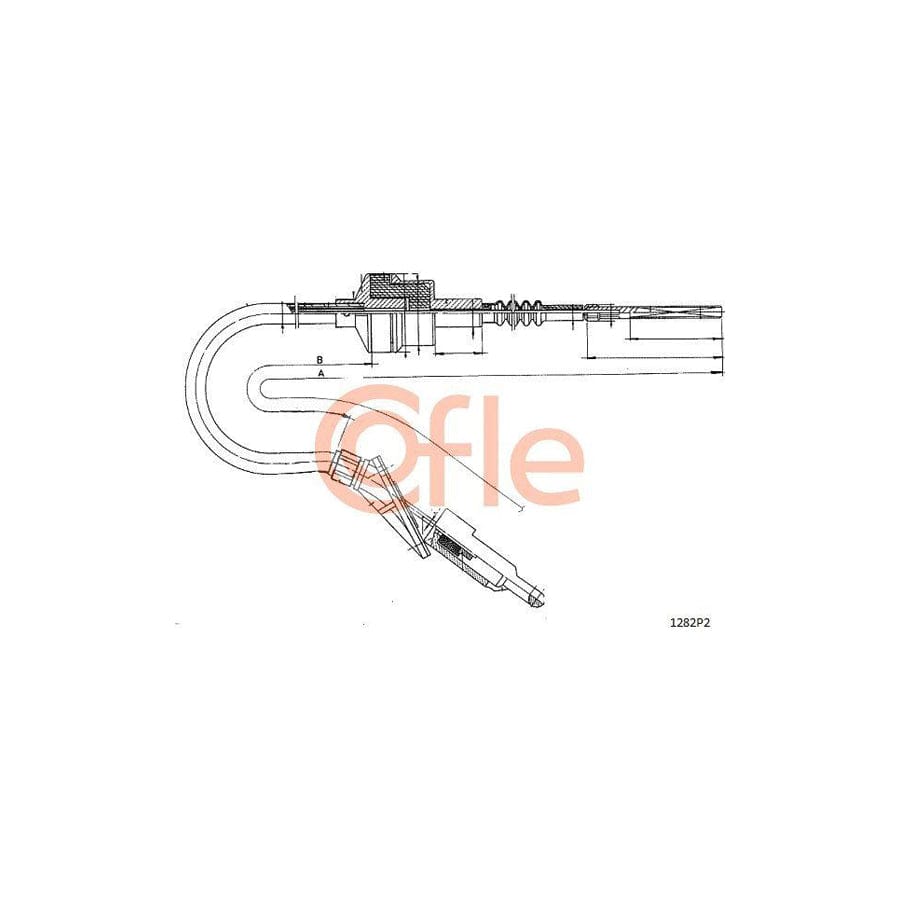 Cofle 92.1282P2 Clutch Cable For Fiat Punto I Hatchback (176)