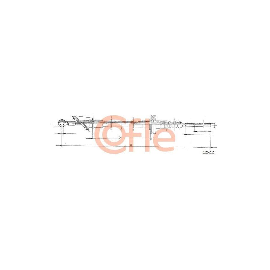 Cofle 1252.2 Clutch Cable For Fiat Uno Hatchback (146)