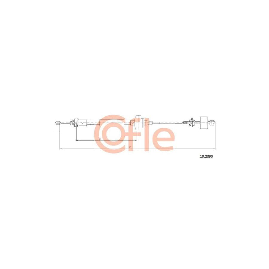 Cofle 92.10.2890 Clutch Cable