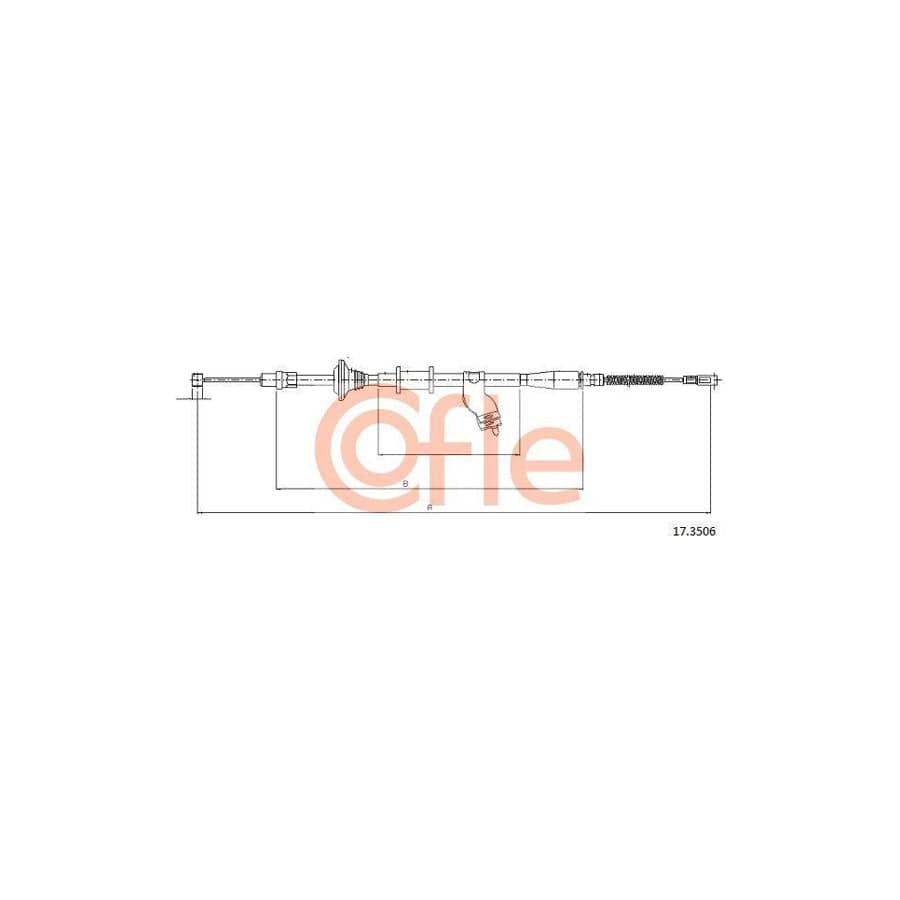 Cofle 92.17.3506 Hand Brake Cable