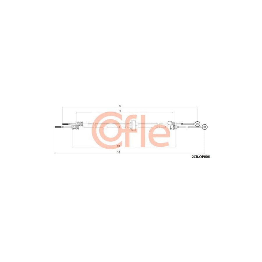 Cofle 2Cb.Op006 Cable, Manual Transmission For Opel Astra