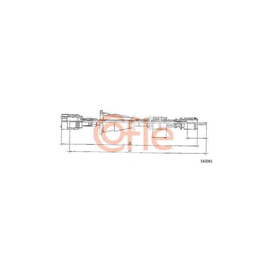 Cofle 92.S24061 Speedometer Cable