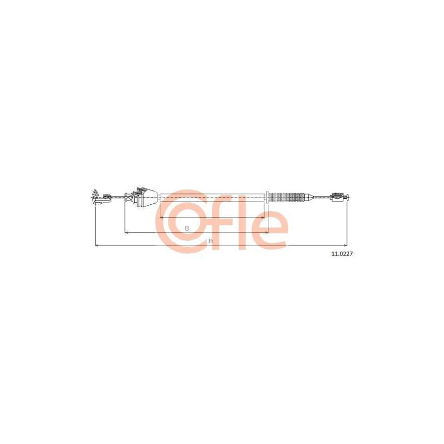 Cofle 92.11.0227 Throttle Cable For Renault Megane