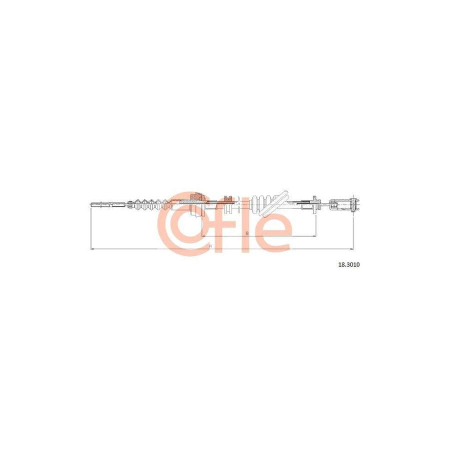 Cofle 92.18.3010 Clutch Cable For Kia Rio