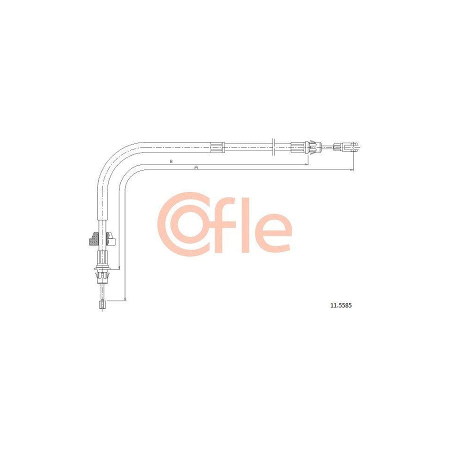 Cofle 92.11.5585 Hand Brake Cable For Ford Transit