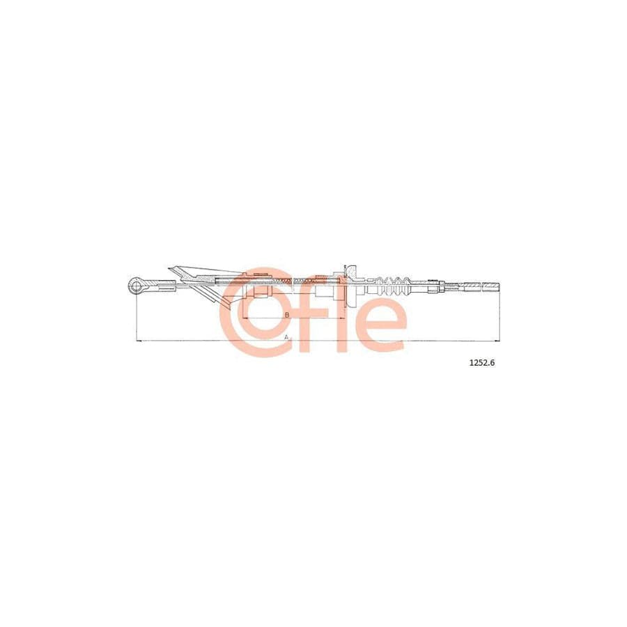 Cofle 1252.6 Clutch Cable For Fiat Uno