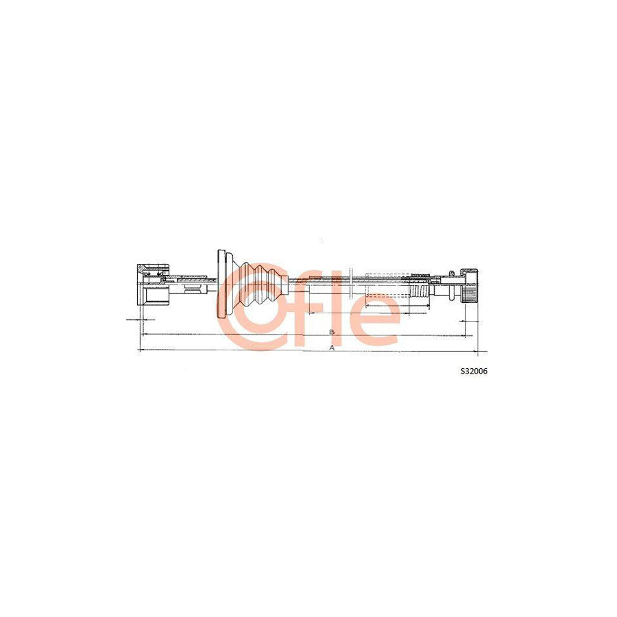 Cofle S32006 Speedometer Cable For Volvo 240