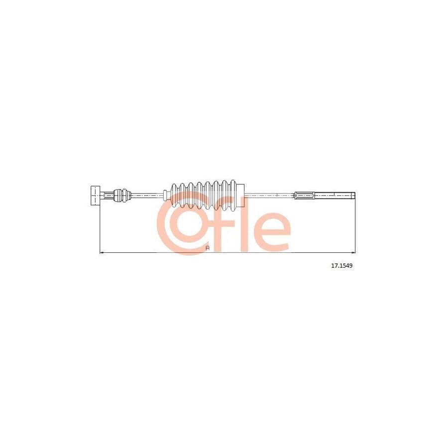 Cofle 92.17.1549 Hand Brake Cable