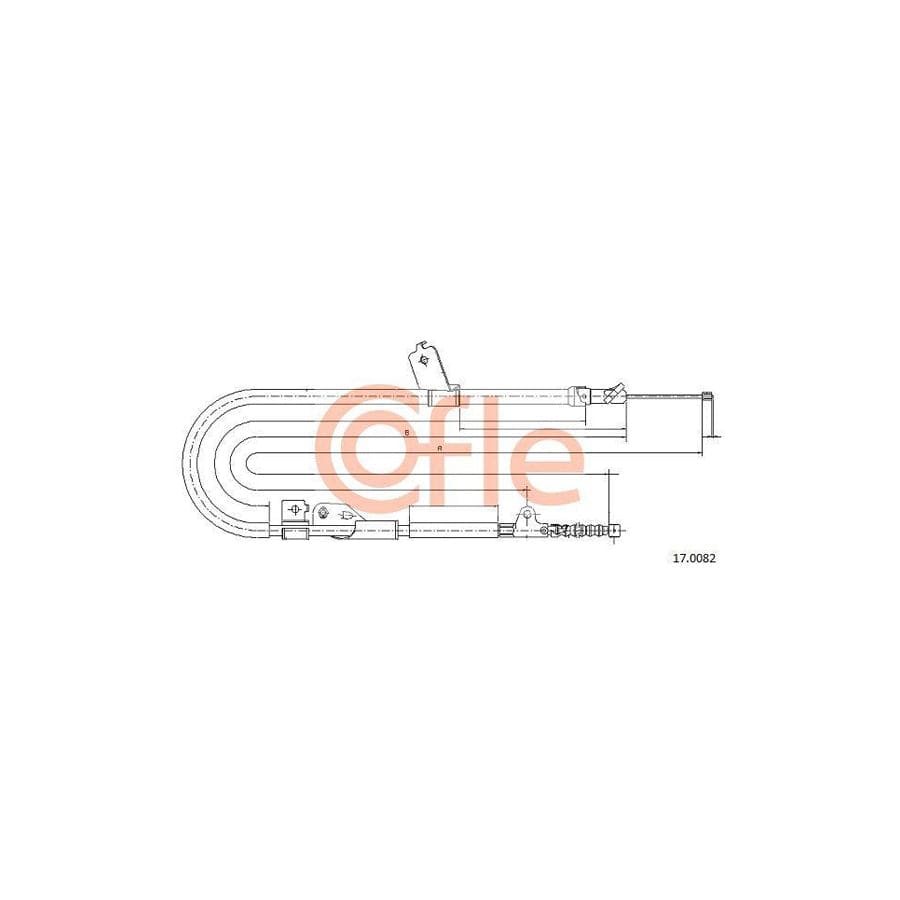 Cofle 17.0082 Hand Brake Cable