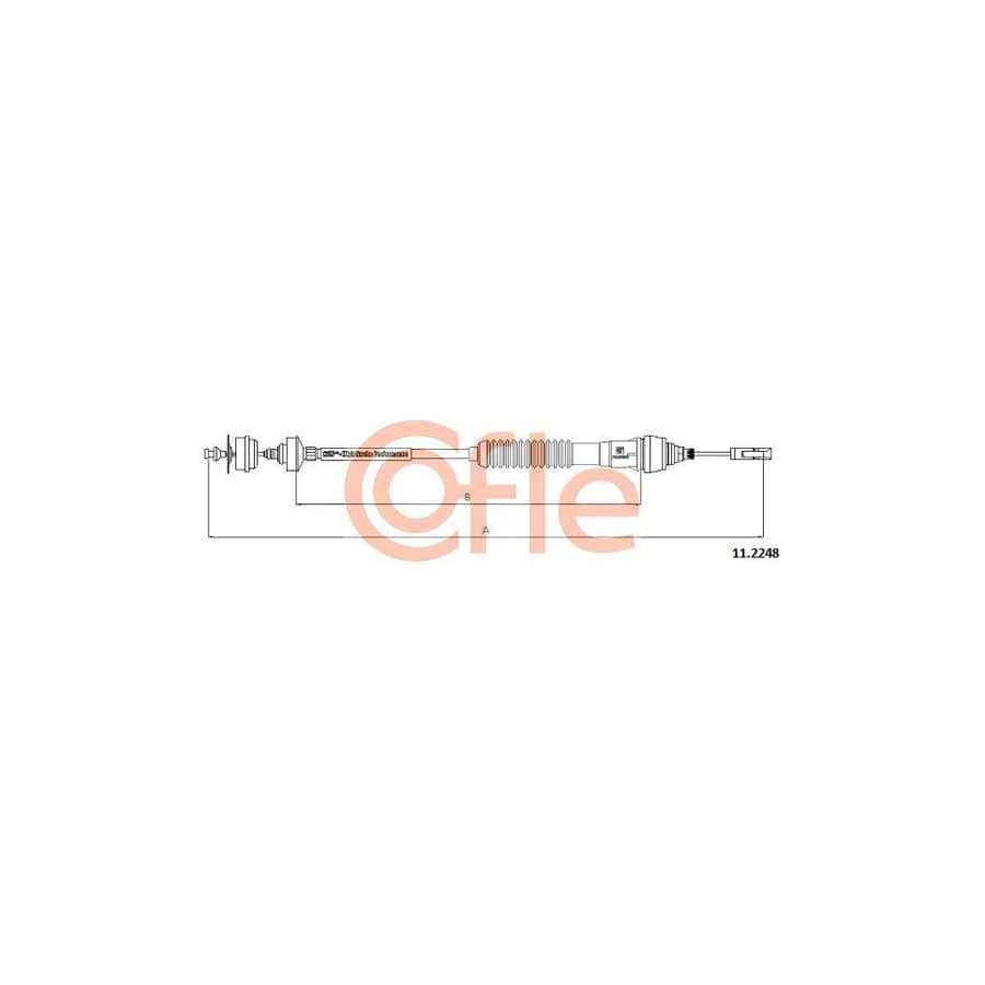 Cofle 92.11.2248 Clutch Cable For Citroën Xsara