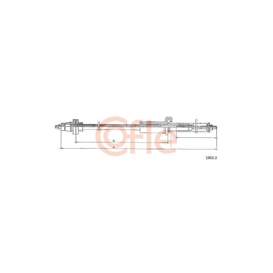 Cofle 92.1903.3 Throttle Cable