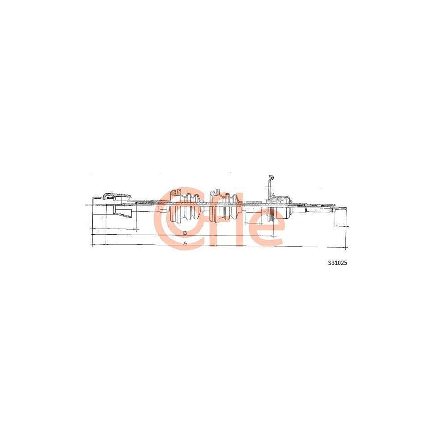 Cofle 92.S31025 Speedometer Cable